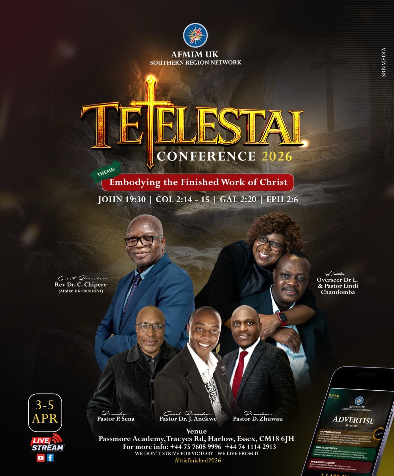 Tetelestai Easter Conference poster